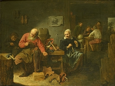 Taller de un zapatero. David Rijckaert 1640-1660
