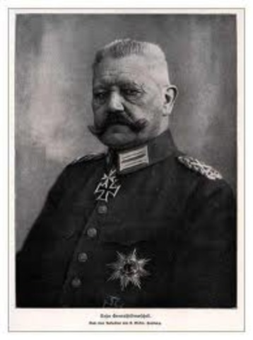 Paul von Hindenburg, presidente de la República