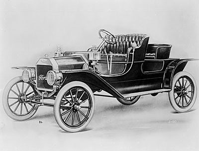 Henry Ford produced his first Model T (car)