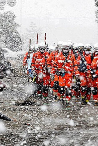 In Pics: After the tsunami comes the snow