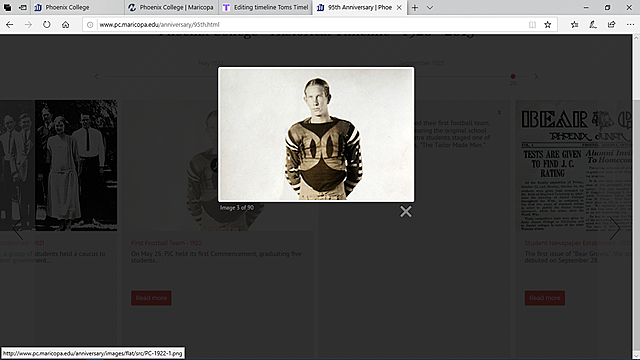 First Football Team Established.