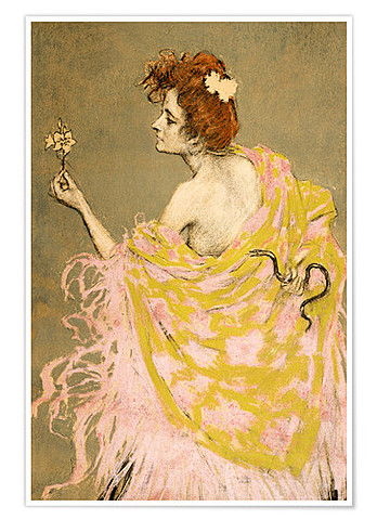 Original design for the poster 'Sífilis' por Ramón Casas