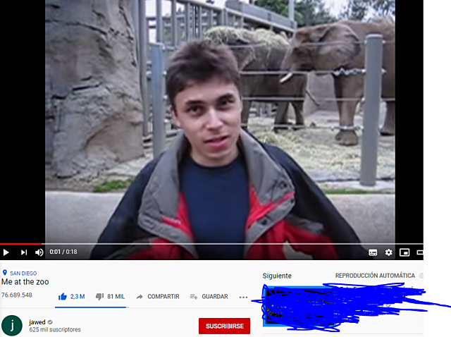 Primer video de Youtube