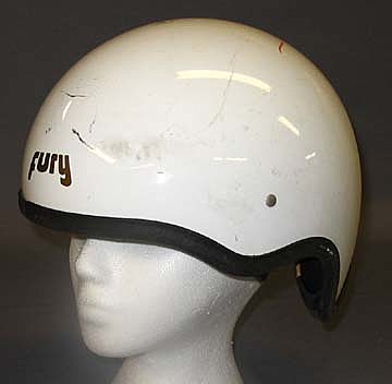The first plastic helmet