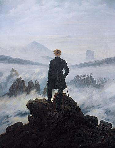 El Caminante sobre el Mar de Hielo | Caspar David Friedrich