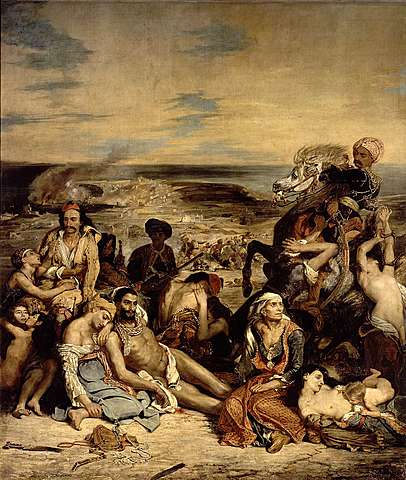La Matanza de Quios | Eugène Delacroix