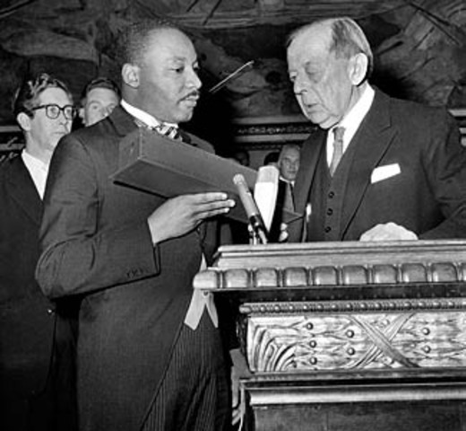 Martin Luther King Jr was given the noble Peace Price.