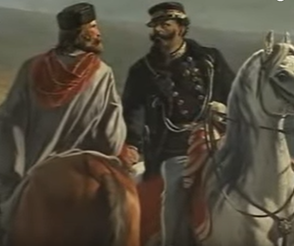Garibaldi e re Vittorio Emanuele II s'incontrano a Teano