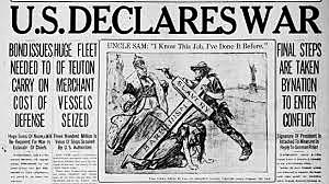 The United States enters WWI