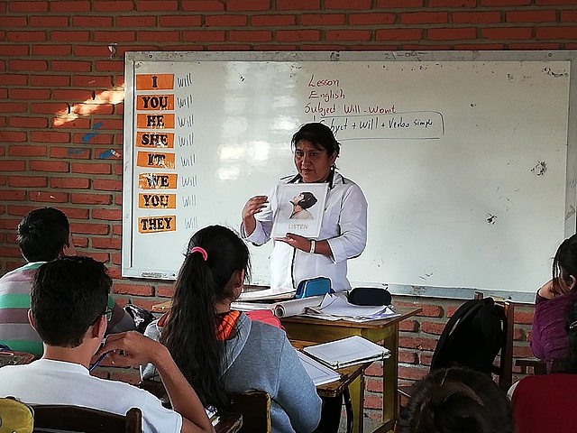 A Class into the Cecilia's classroom