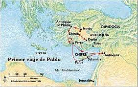 Primer viaje de Pablo. 47 d.c