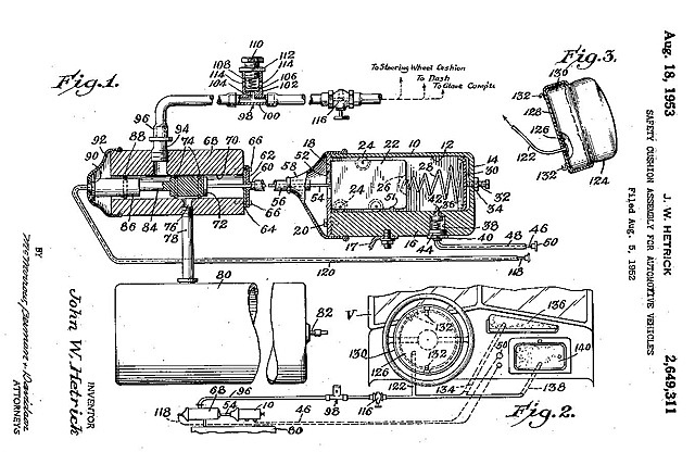 The Airbag first fitted to production car