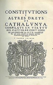 Abolició de les institucions de Catalunya.