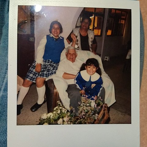 My first time in the school.