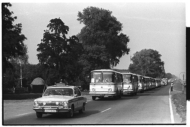 Evacuación de Prípiat