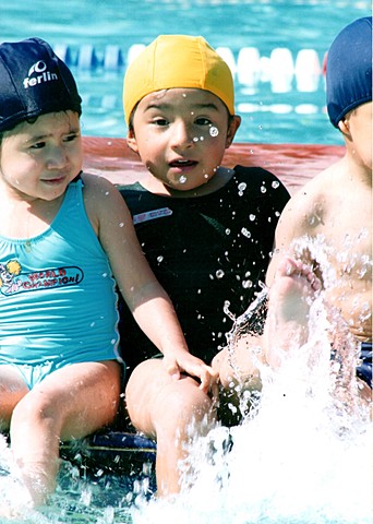 My first day swimming