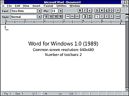 Word para Windows 1.0 y 2, nombre clave "Opus""