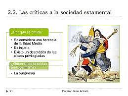 Crítica a la sociedad estamental