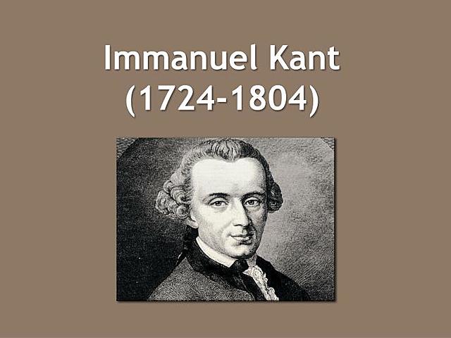 Immanuel Kant:
