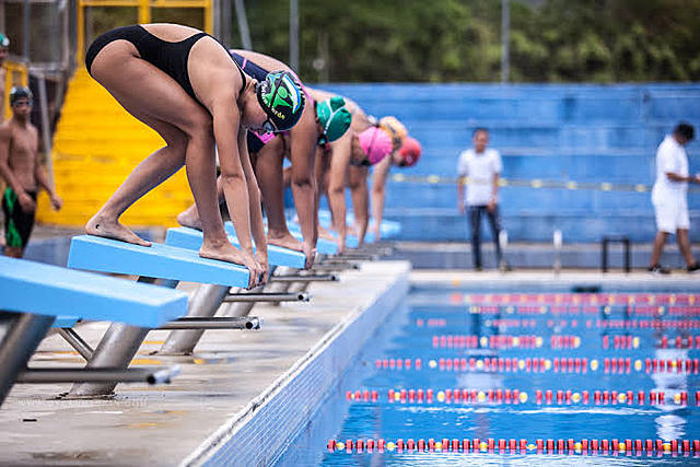 My first swimming competition