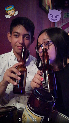 My aunt took me to a bar