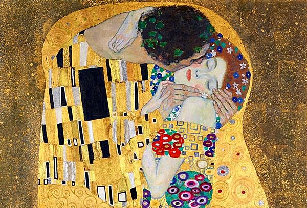 "El beso" de Gustav Klimt