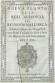 Decretos de nueva planta para Mallorca