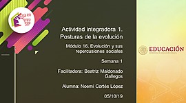 Timeline: Actividad integradora 1. Posturas de la evolución