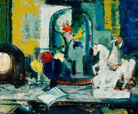 Bodegón con Staffordshire, Caballo