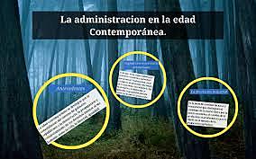 época contemporánea de la Administración Pública