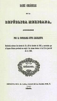 Bases Orgánicas de la República Mexicana Constitución de 1843