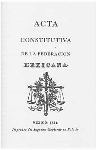 acta constitutiva de la federación mexicana