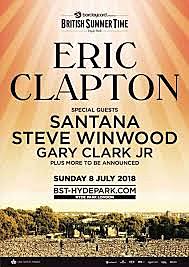 Xavi va al concert d'Eric Clapton a Hyde Park