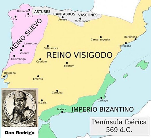 Entrada de los musulmanes en España