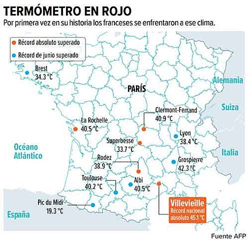 Oleada de Calor en Francia