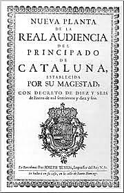 Abolición de las instituciones de Cataluña.