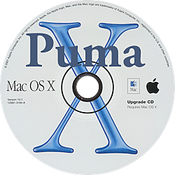 Mac OsX version 10.1 "puma"