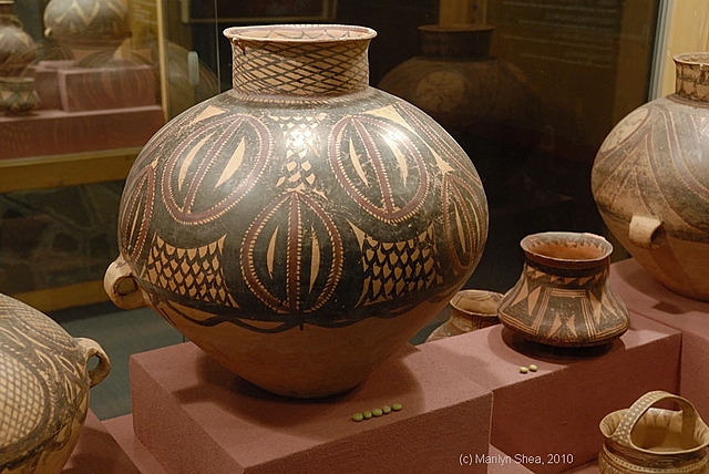 Beginning of "Painted Pottery" in China