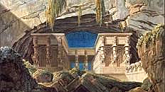 El templo de Isis y Osiris - Schinkel