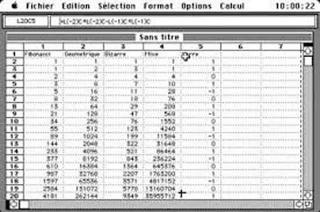 Hoja de calculo por Microsoft.