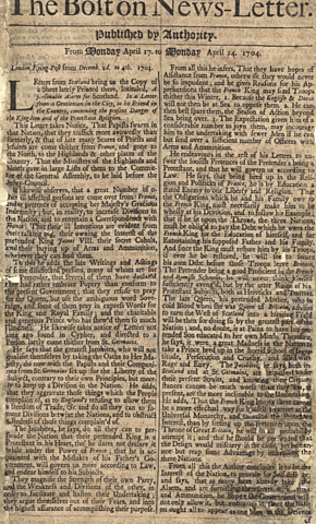 First recurring newspaper