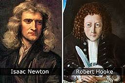Teoria della gravitazione universale:Hooke e Newton