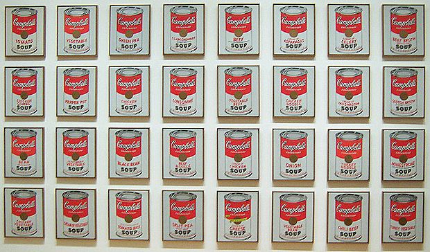 32 CAMPBELL'S SOUP CANS, Andy Warhol.