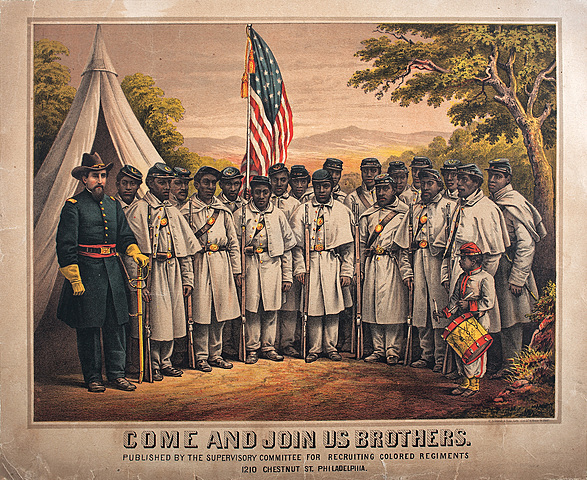 Enlisting black soldiers