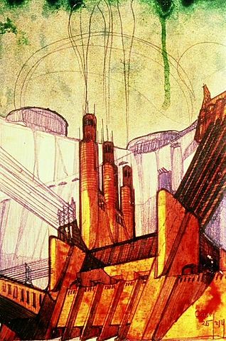 Estudi per a una central elèctrica