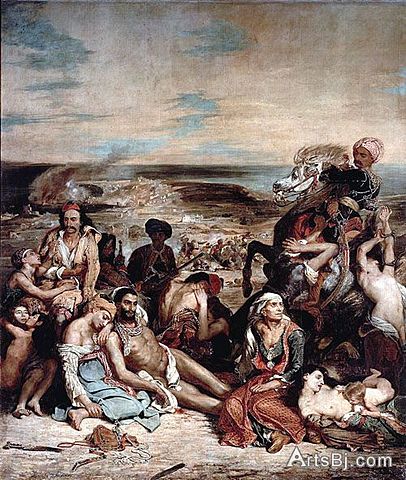 La matanza de Quios, Eugéne Delacroix