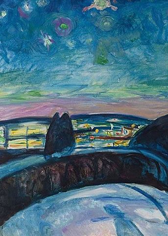 Edvard Munch-Noche estrellada