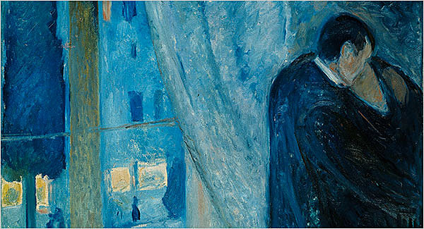 Edvard Munch-El beso de la ventana