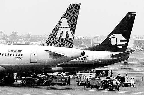 Primera ruta comercial internacional de la aviación mexicana