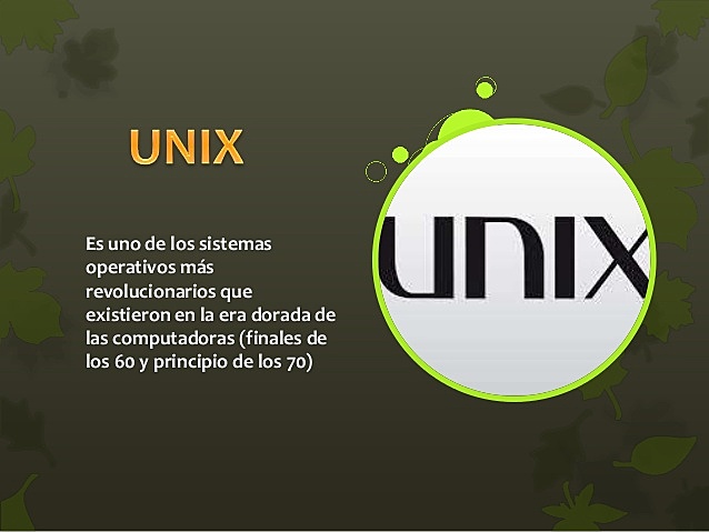 Comienza la era Unix